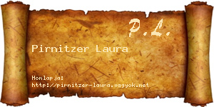 Pirnitzer Laura névjegykártya